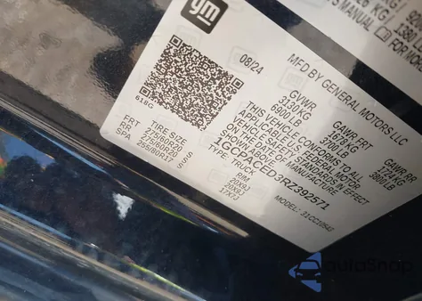 2024 Chevrolet Silverado 1500 2Wd Short Bed Lt из США, поврежденный, VIN 1GCPACED3RZ392571